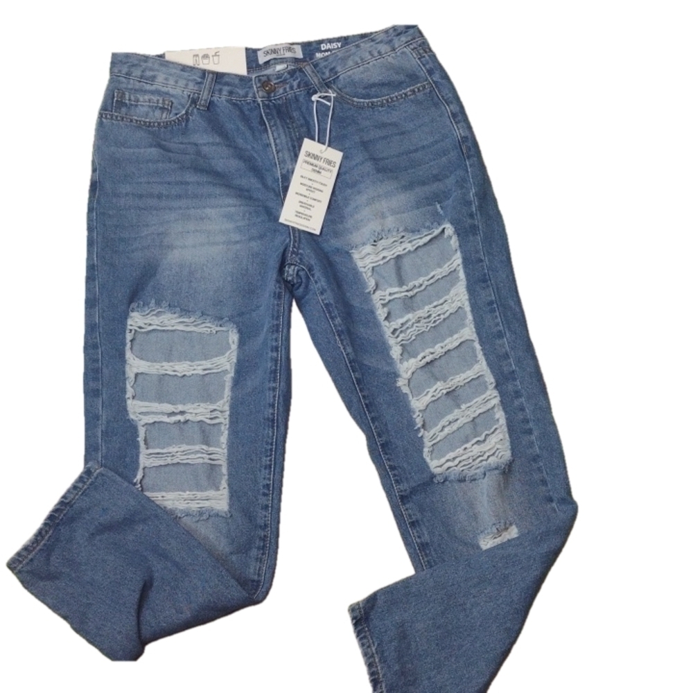 SKINNY fries daisy mom jeans size 11